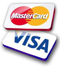 Mastercard and Visa accepted by Kool Bouncers